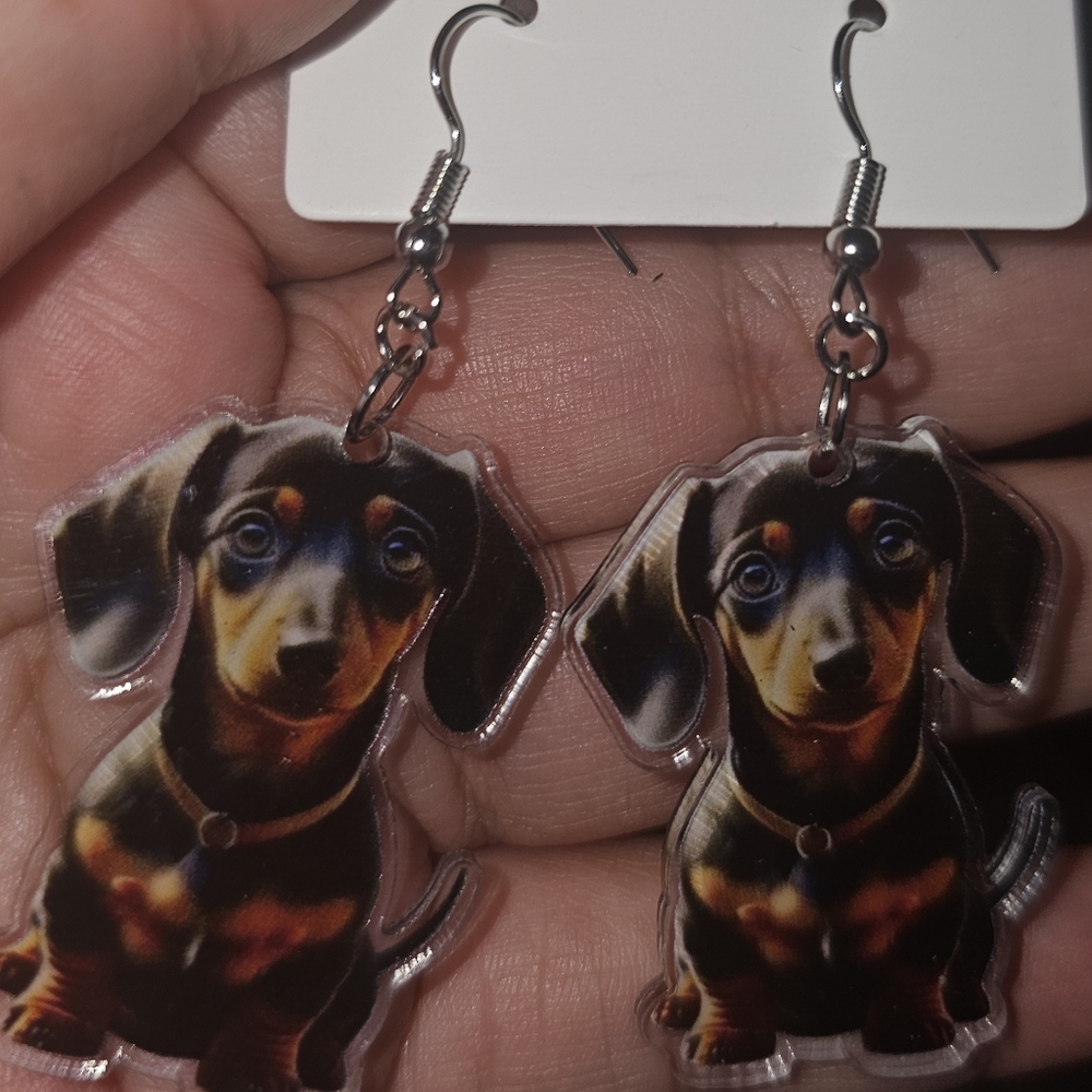 Dachshund Dog Earrings